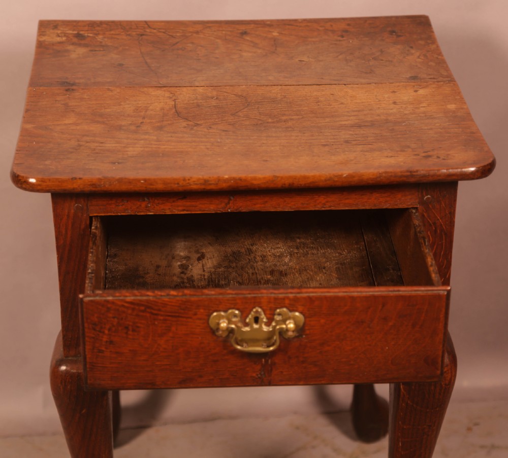Unusual 18th c Side Table Cab Legs View V