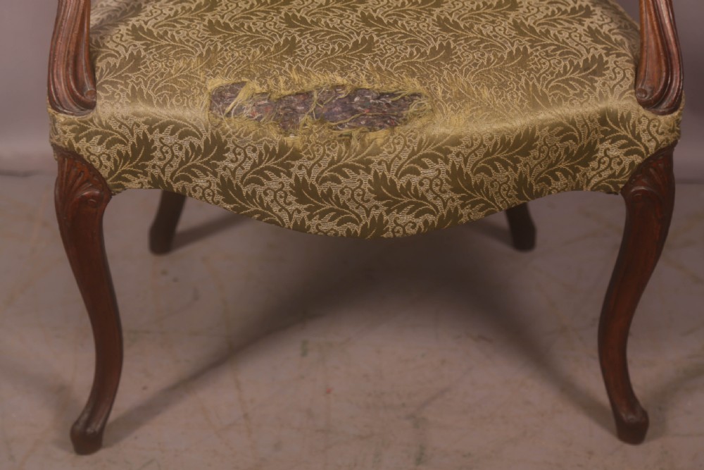 An English 18 c Salon Armchair View III