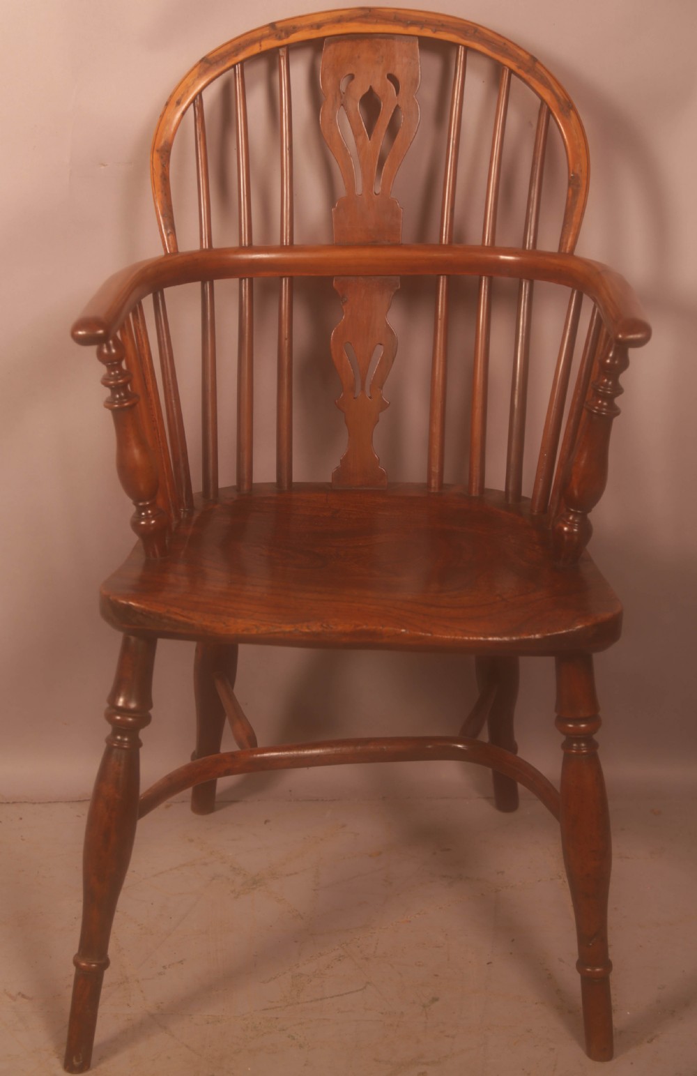 A Harlequin set of 4 Yew Wood Windsor Chairs View XII