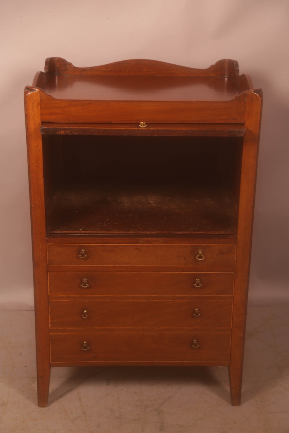 A Georgian Tray Top Chest in Mahogany View II