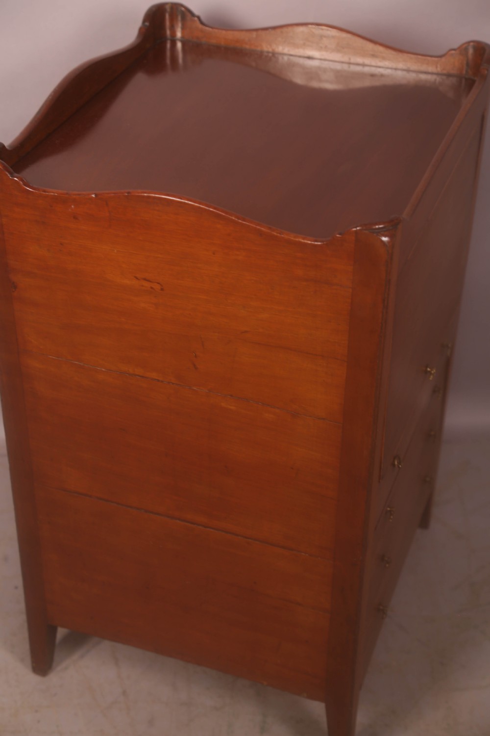 A Georgian Tray Top Chest in Mahogany View IV