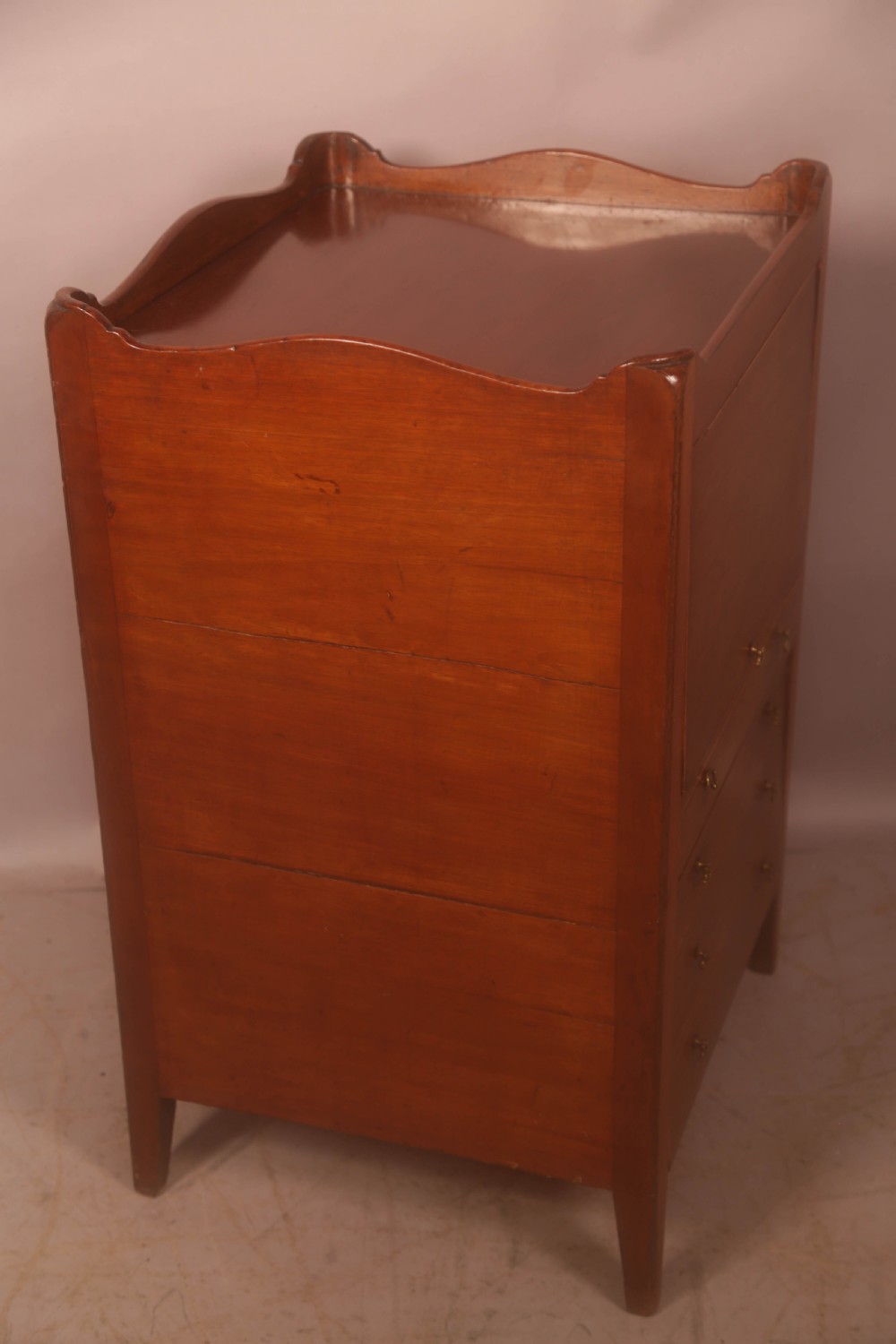 A Georgian Tray Top Chest in Mahogany View V