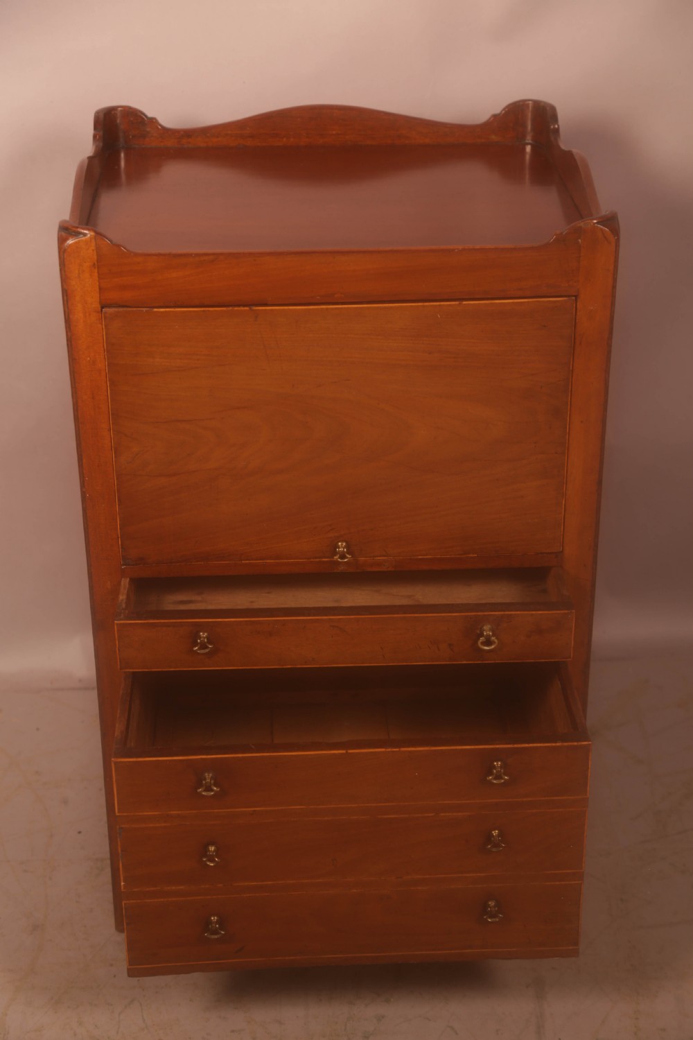 A Georgian Tray Top Chest in Mahogany View VI