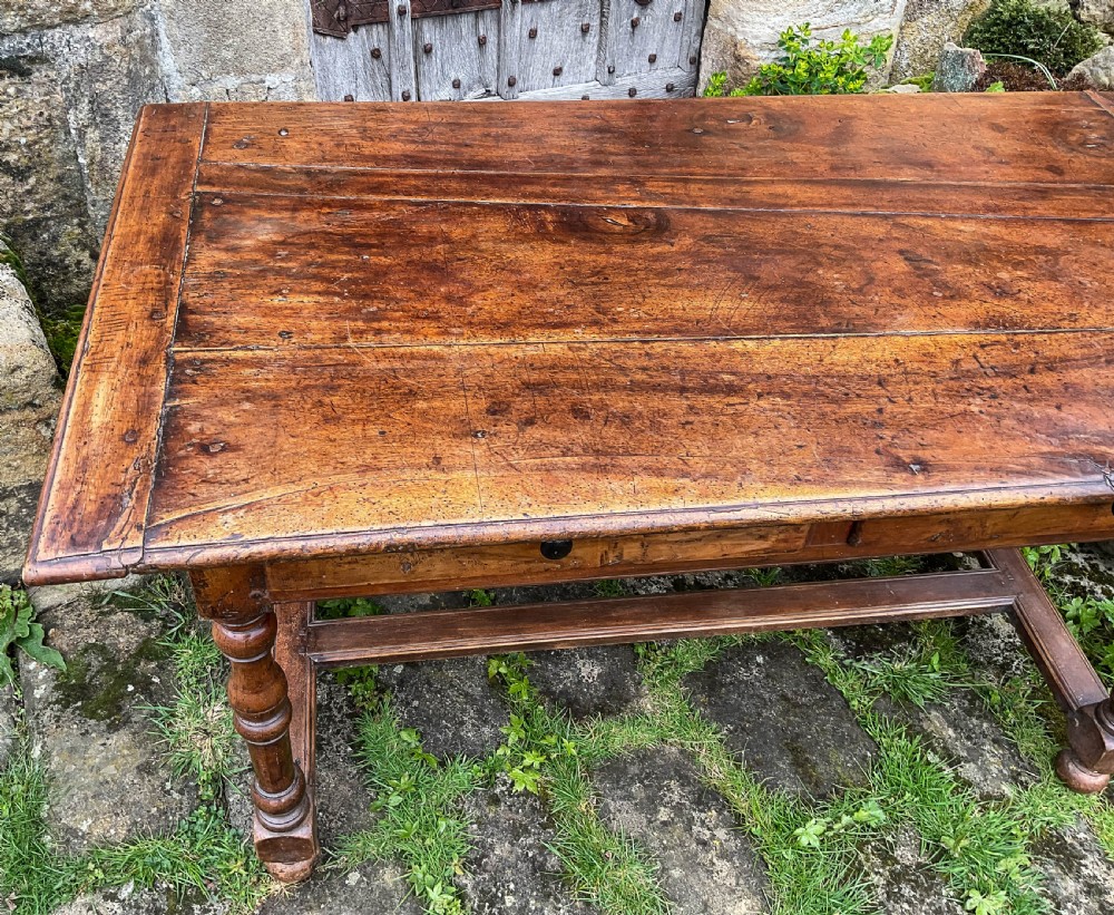 A Lovely Fruit Wood Kitchen Dining Table  View II