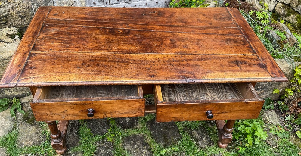 A Lovely Fruit Wood Kitchen Dining Table  View IV