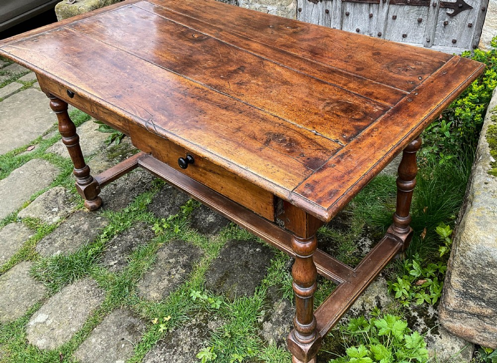 A Lovely Fruit Wood Kitchen Dining Table  View VIII