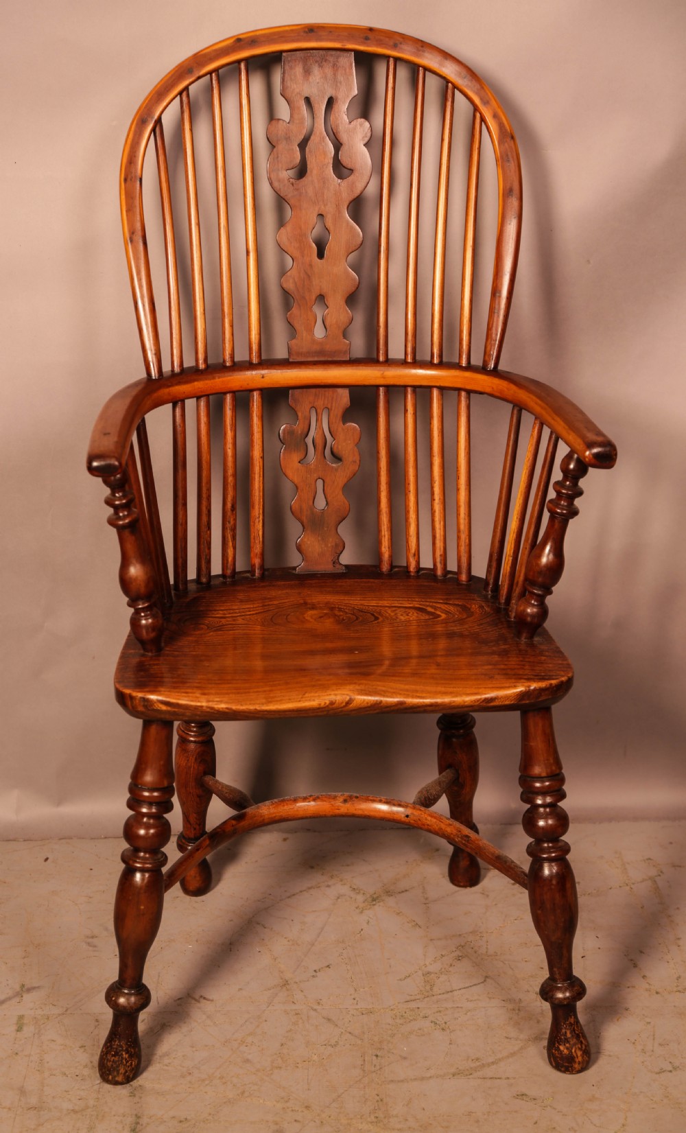 A Super High Back Yew Windsor by Ben Gilling Worksop