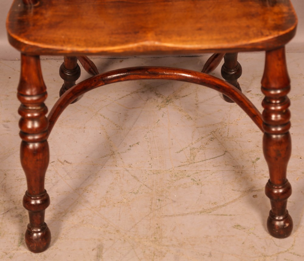 A Yew Wood Low Back Windsor Chair Gabbitass Worksop View III