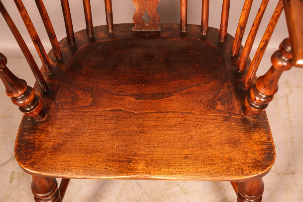 A Yew Wood Low Back Windsor Chair Gabbitass Worksop View VII