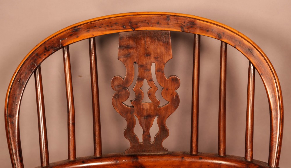 A Yew Wood Low Back Windsor Chair Gabbitass Worksop View IX