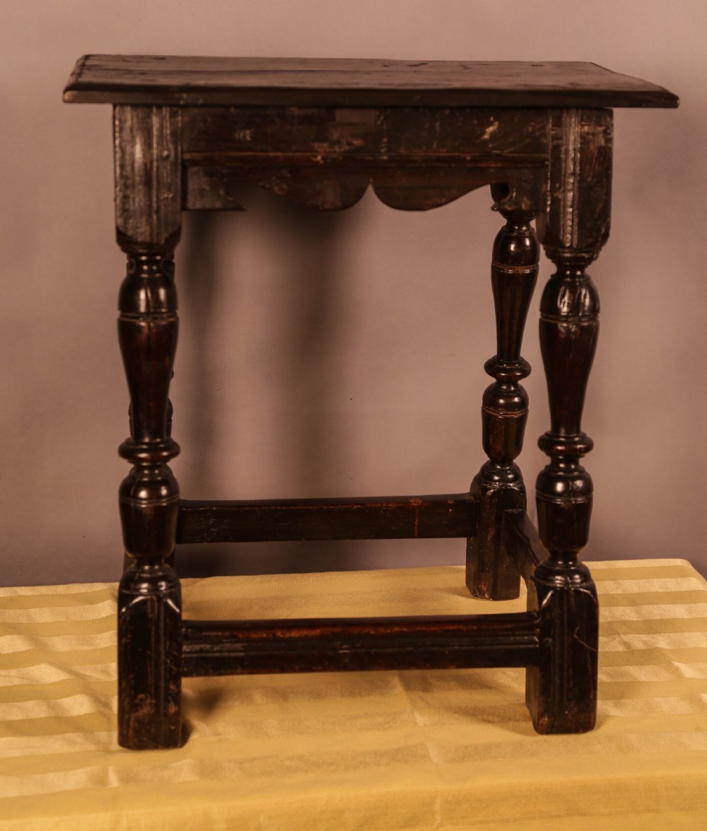 A Good 17th century Joint Stool  View III