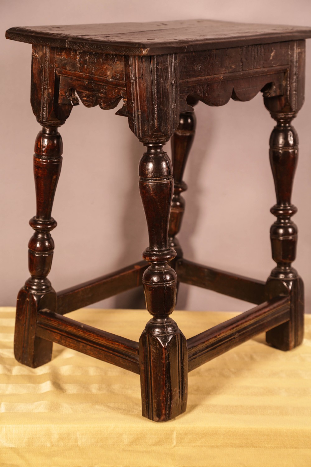 A Good 17th century Joint Stool  View V