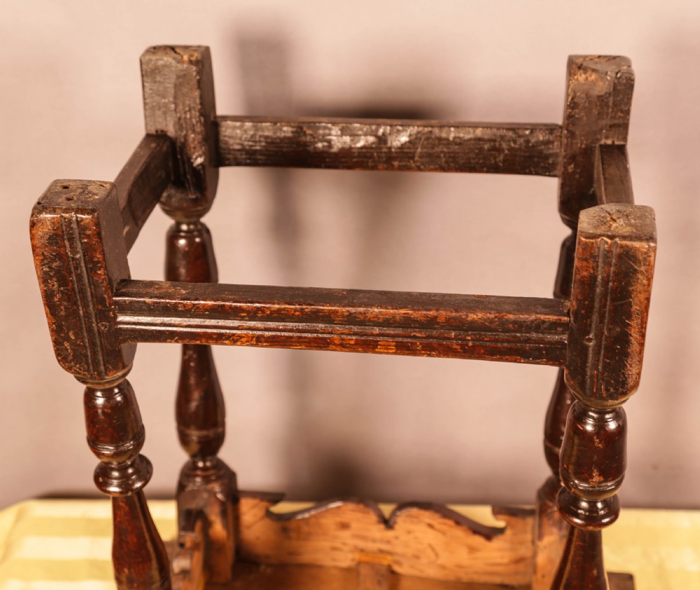 A Good 17th century Joint Stool  View XII