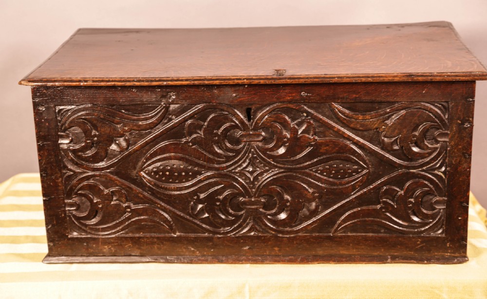 A 17th century Oak Document Box 