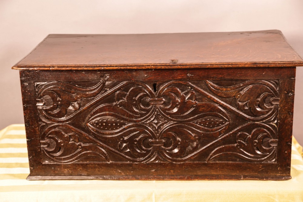 A 17th century Oak Document Box  View II