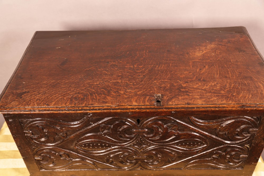 A 17th century Oak Document Box  View IV