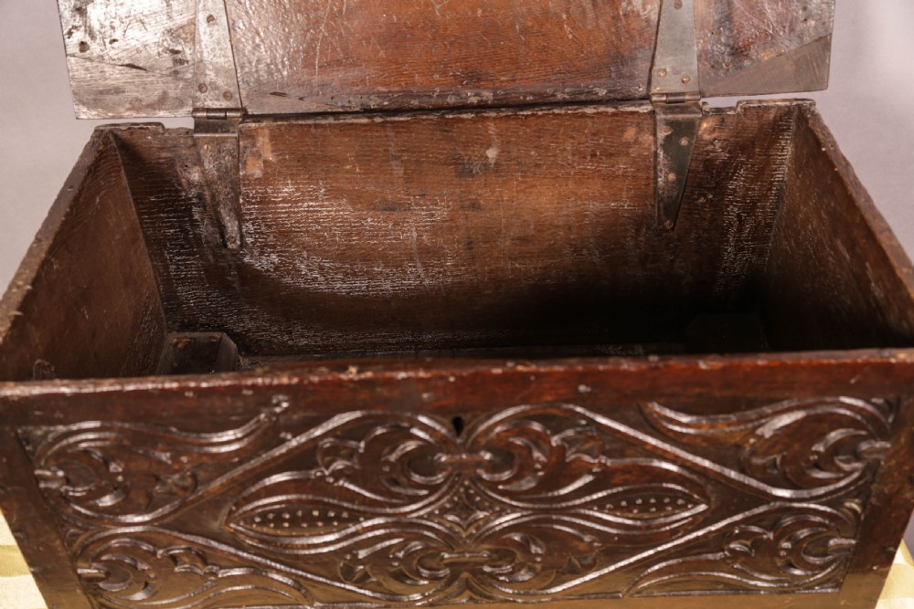 A 17th century Oak Document Box  View V