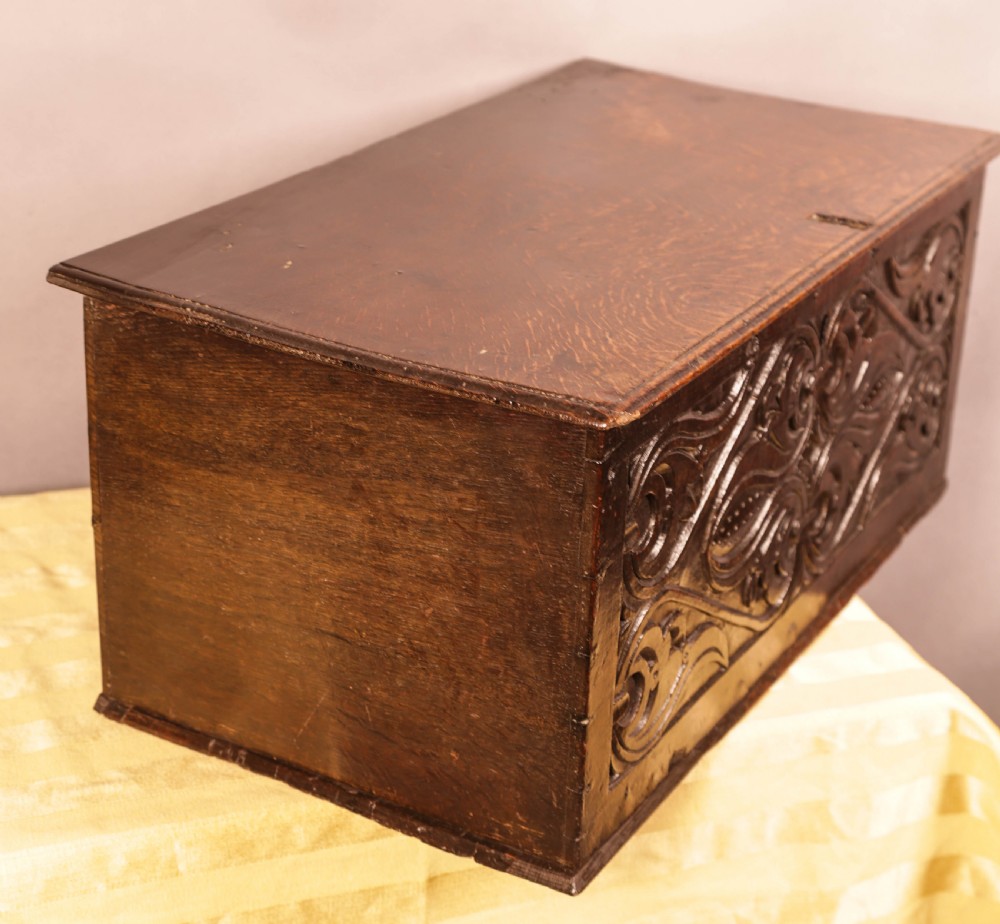 A 17th century Oak Document Box  View VII