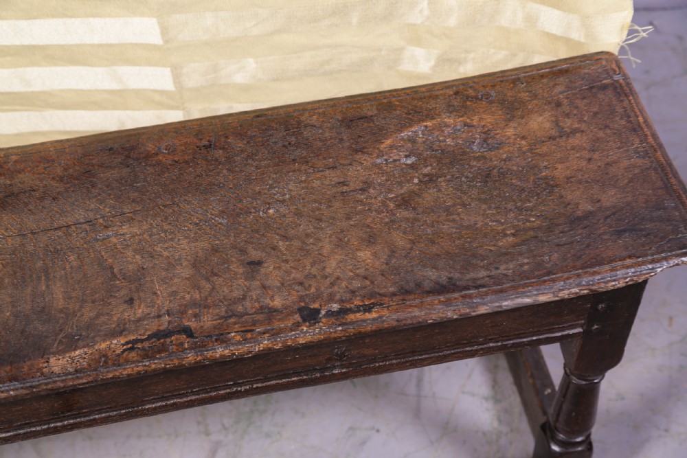 A Rare 17th century Joint Bench in Oak View V