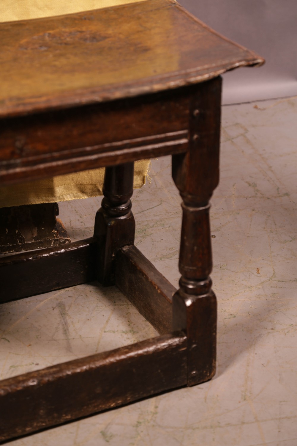 A Rare 17th century Joint Bench in Oak View VII