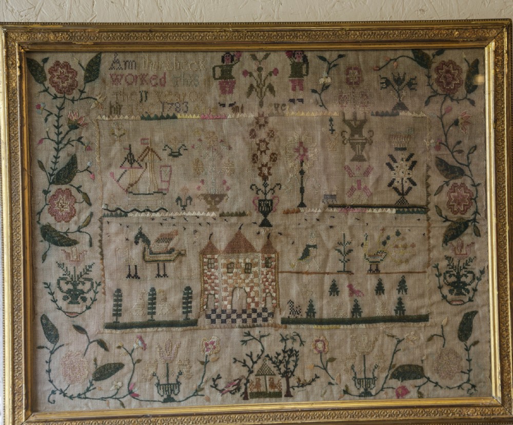 Needlework Sampler 1783 Ann Thursbeck