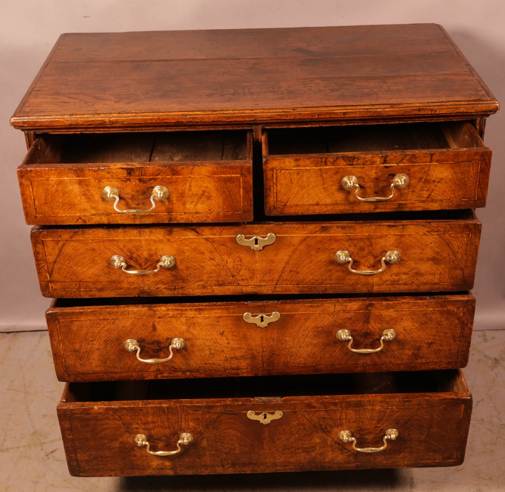 A Good Georgian 4 high chest of drawers View V