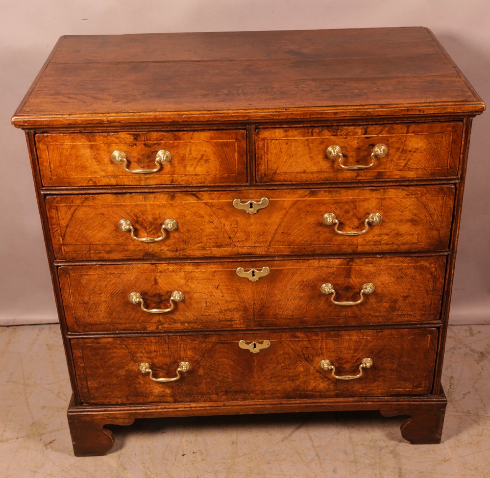 An 18th century Walnut Chest of Drawers