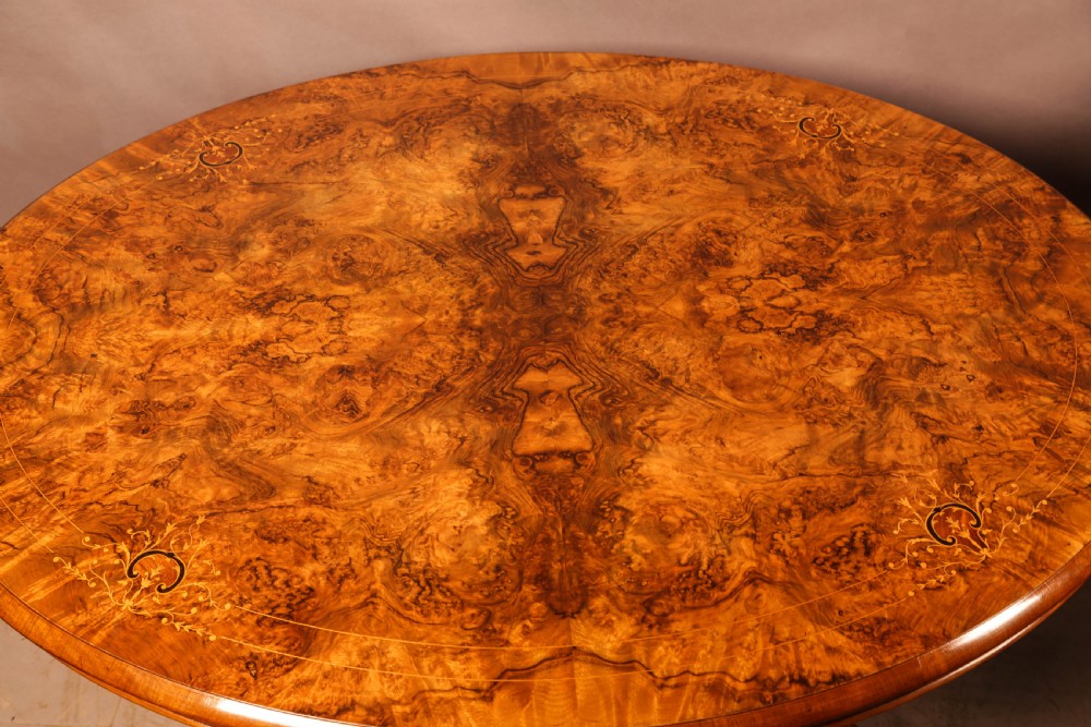 A Victorian Burr Walnut coffee Table ( adapted ) View II