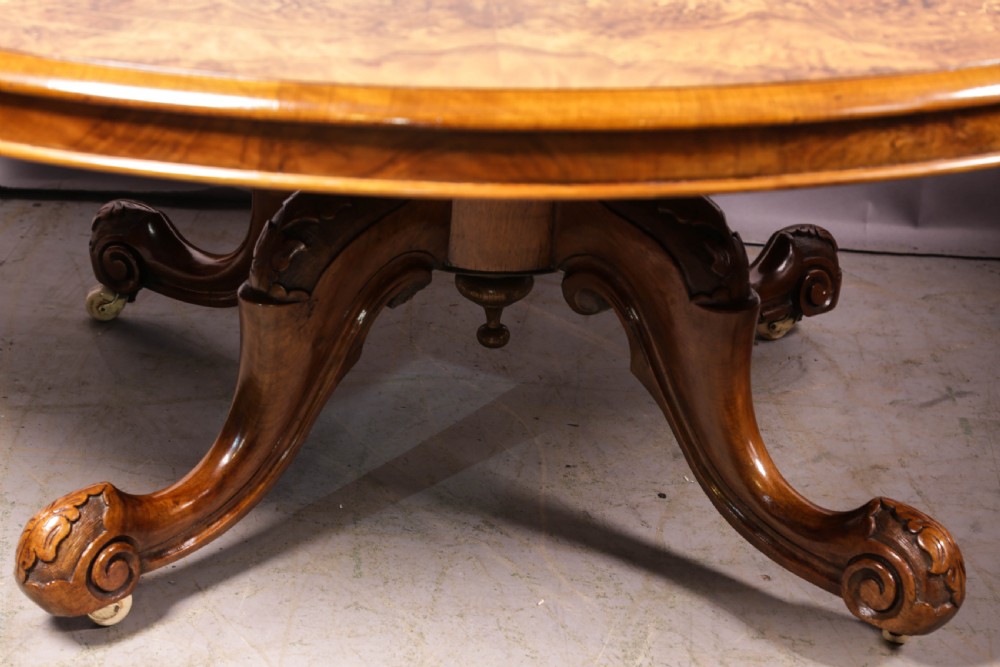 A Victorian Burr Walnut coffee Table ( adapted ) View V