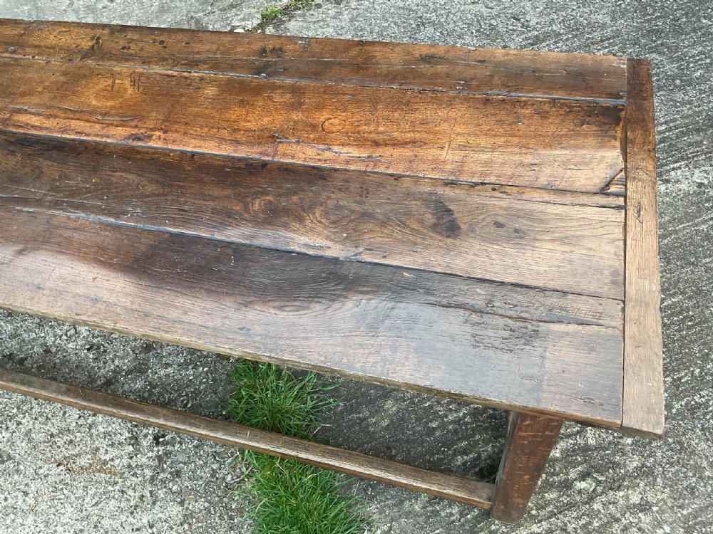A Large Oak Farmhouse Table  View III