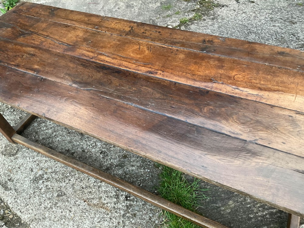 A Large Oak Farmhouse Table  View IV