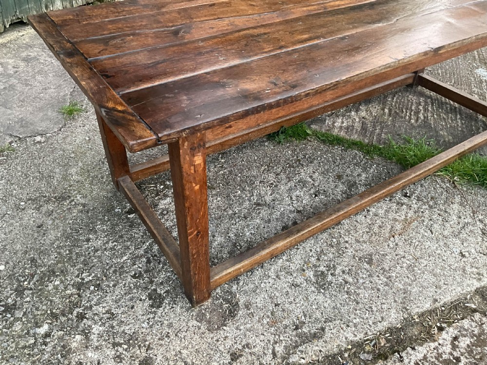 A Large Oak Farmhouse Table  View VI