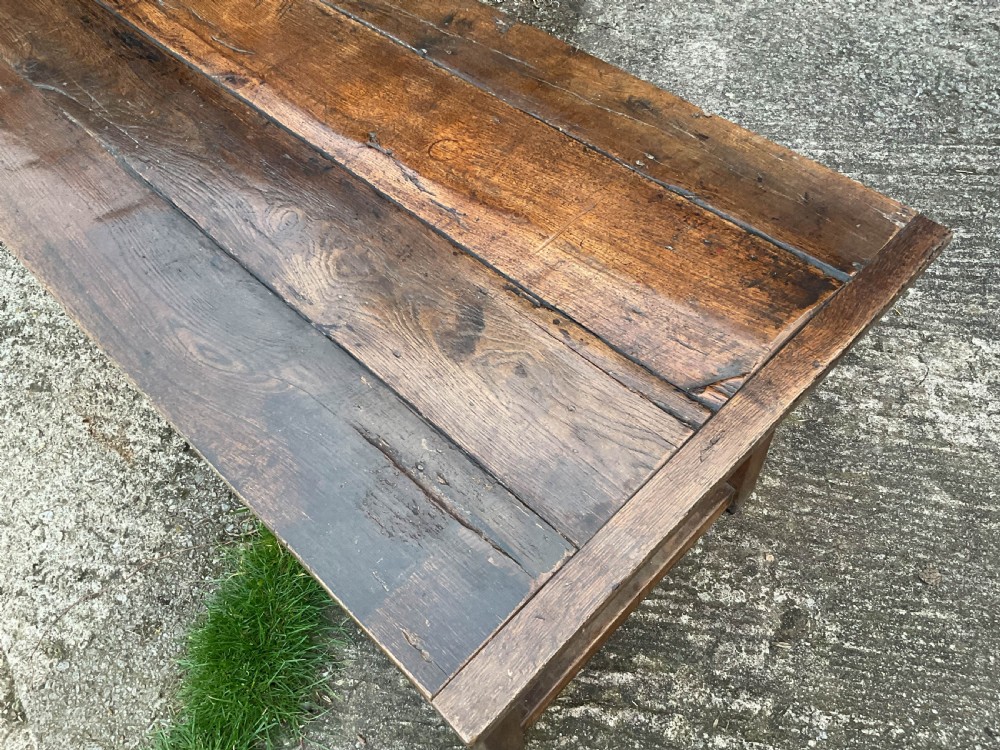 A Large Oak Farmhouse Table  View VII