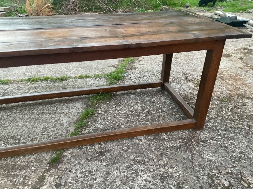 A Large Oak Farmhouse Table  View XIII