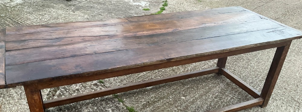 A Large Oak Farmhouse Table  View XVII