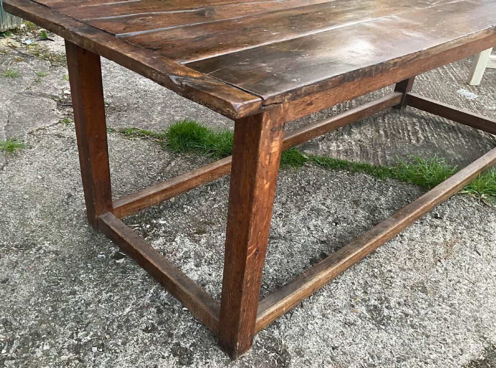 A Large Oak Farmhouse Table  View XVIII