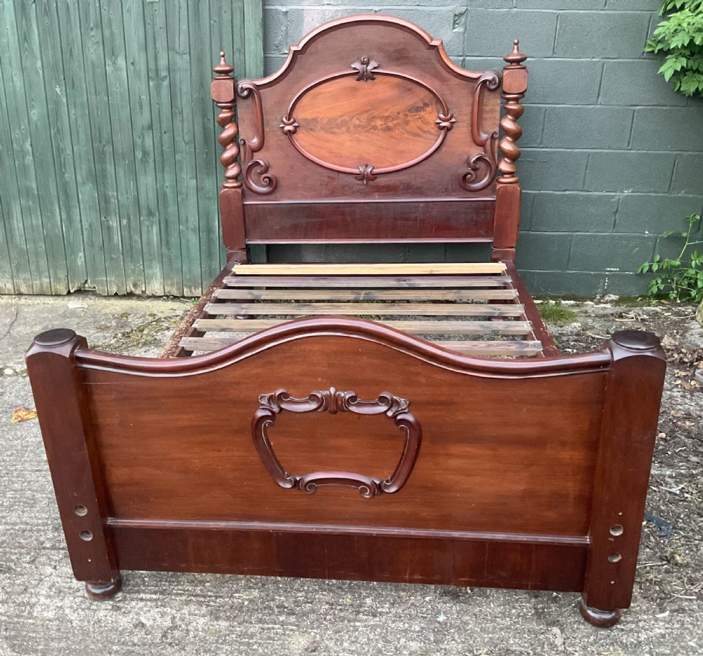 A Victorian Half Tester Bed in Mahogany