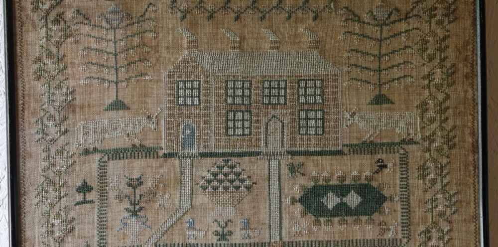 A good interesting  Sampler of the Batty Family by Agness Batty 1829  View III