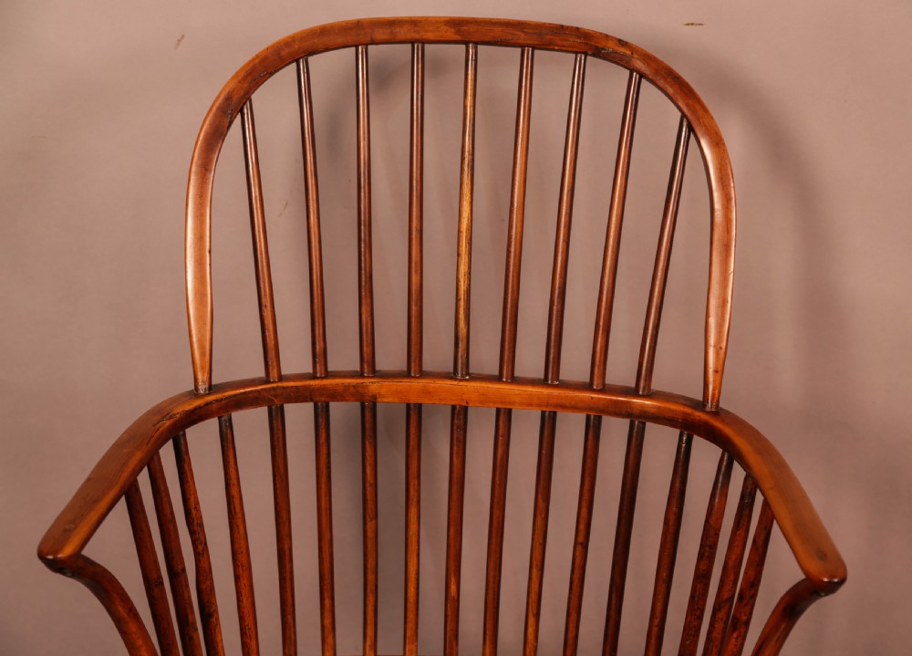 A Yew Wood Stick Back Windsor chair c 1840 View IV