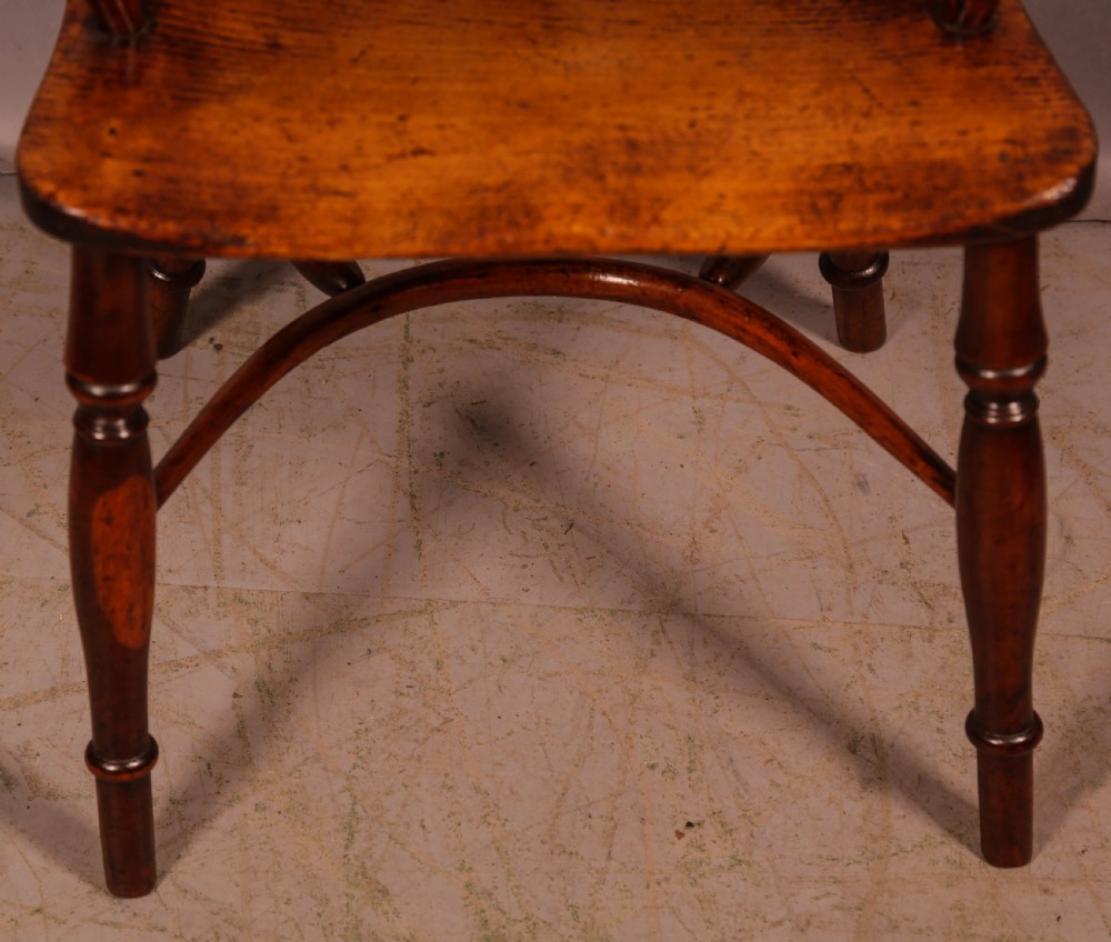 A Yew Wood Low Back Windsor Chair c 1840 View V