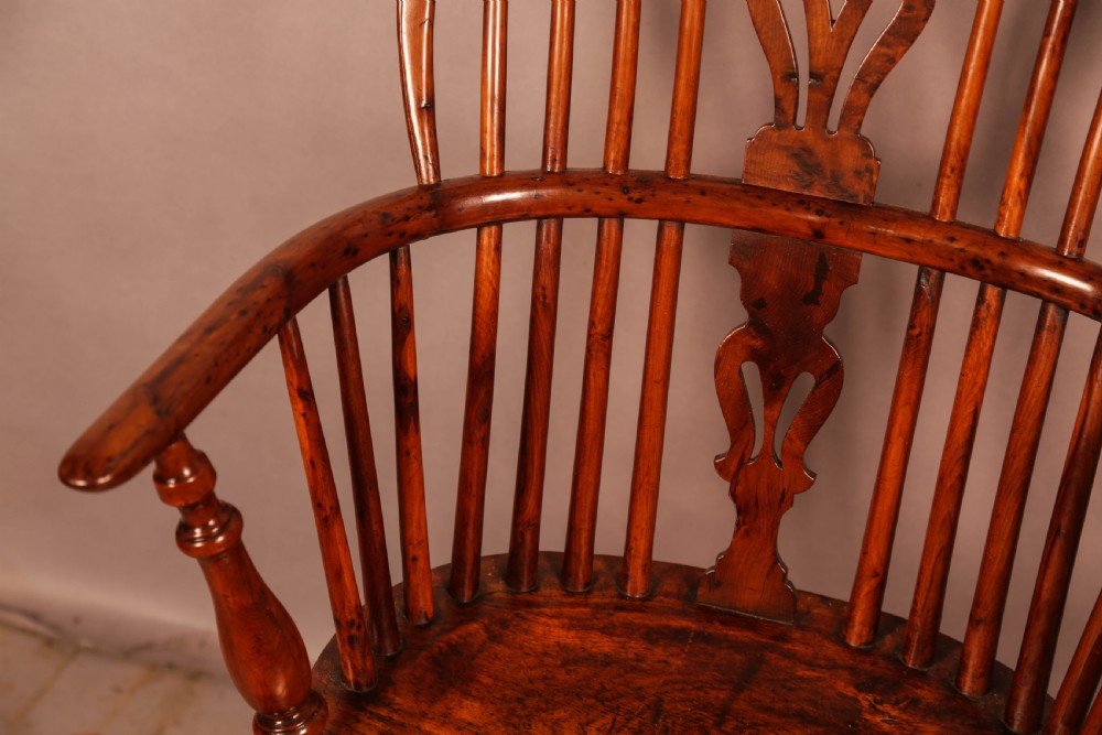 A Yew Wood Low Back Windsor Chair c 1840 View VIII