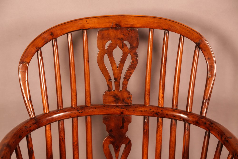 A Yew Wood Low Back Windsor Chair c 1840 View X