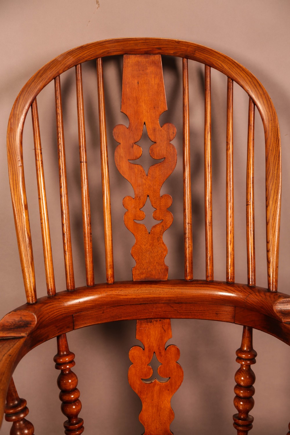 A Good Ash and Elm Broad Arm Windsor Armchair View VII