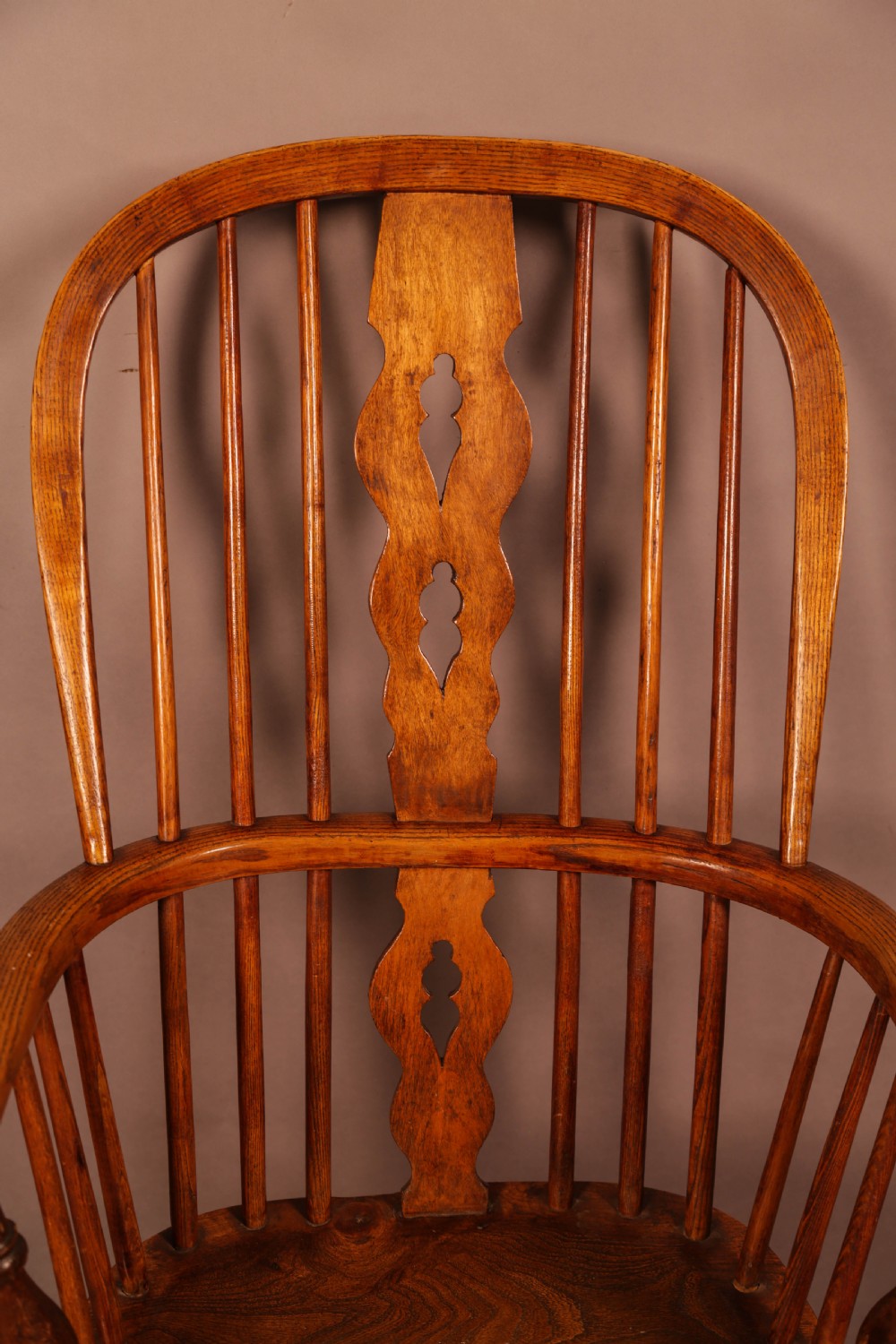 A Victorian High Back Windsor chair stick arm View VIII