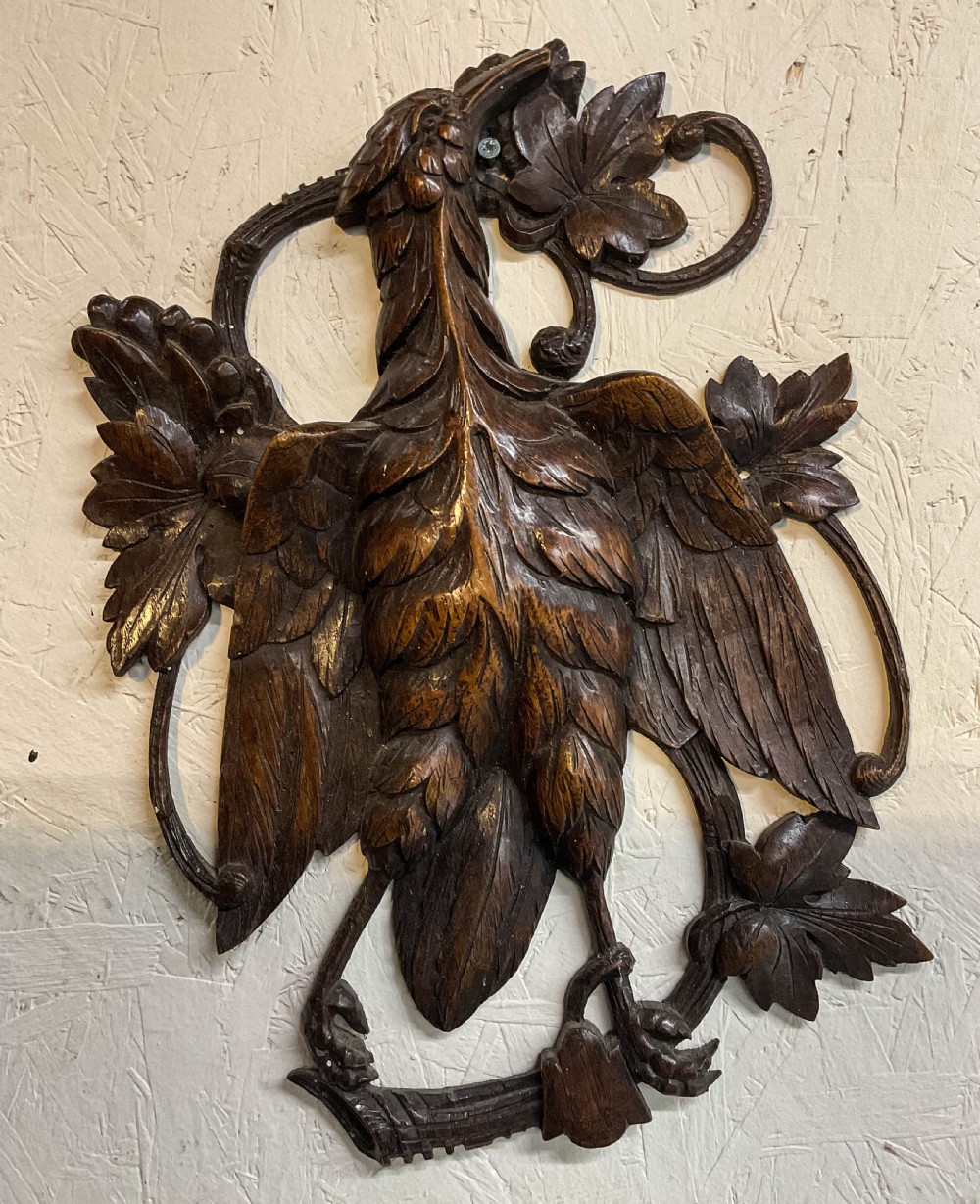 A Black Forest Carving of an Eagle