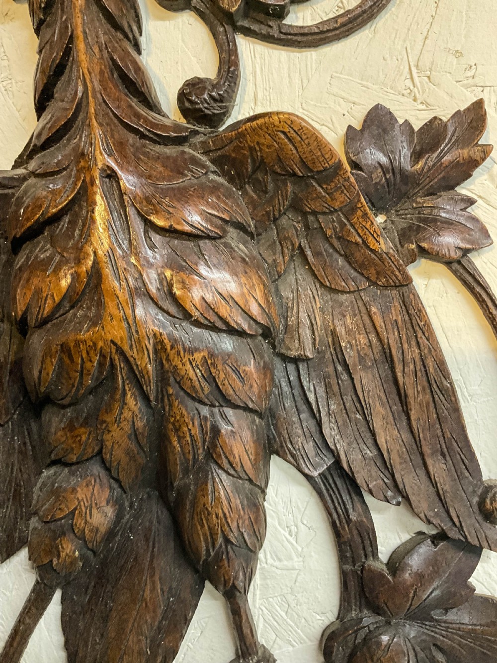 A Black Forest Carving of an Eagle View III