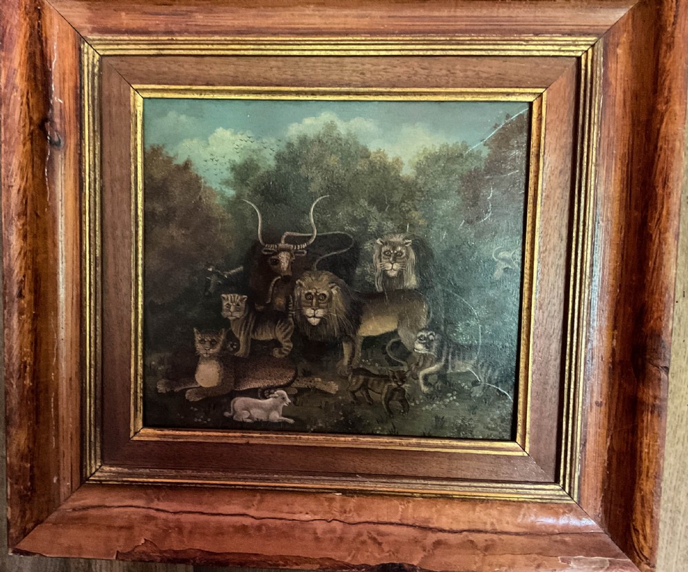 A Fabulus Nieve painting of the Lion and The Lamb