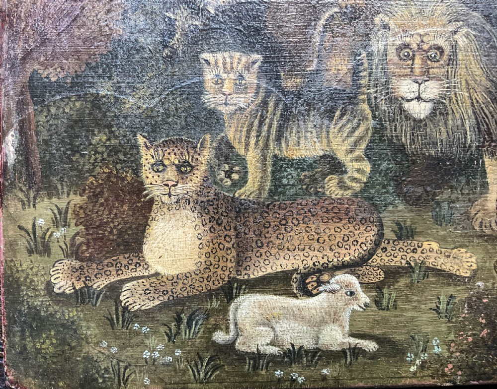 A Fabulus Nieve painting of the Lion and The Lamb View III