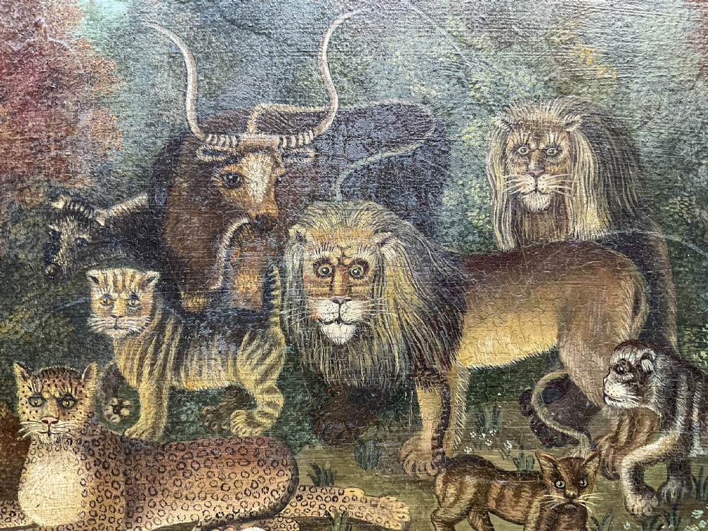 A Fabulus Nieve painting of the Lion and The Lamb View V