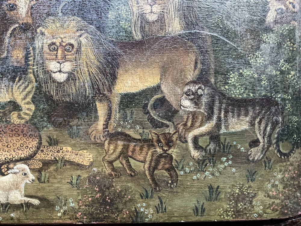 A Fabulus Nieve painting of the Lion and The Lamb View VI